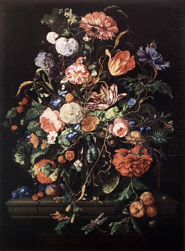 HEEM, Jan Davidsz. de Flowers in Glass and Fruits g china oil painting image